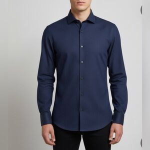 Murano Dark Blue Men's Dress Shirt
